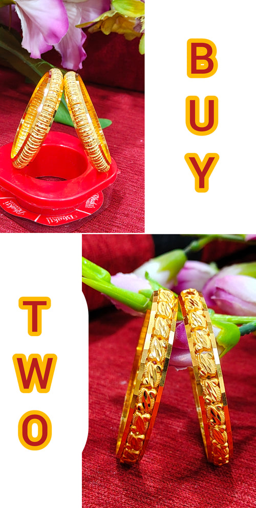 design no 1850.. Gold Platted Brass Bangles