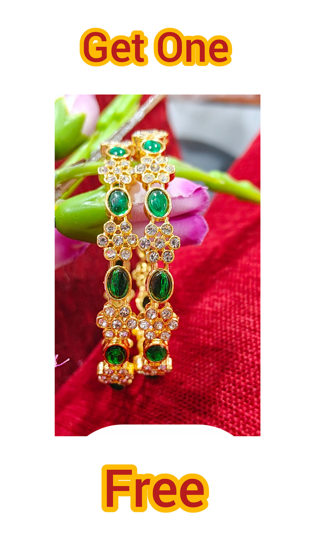 Design No: 850 GS.. Gold Platted Bangles..