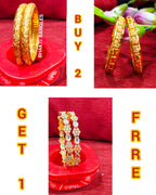 design no: 850 ws. gold plated bangles