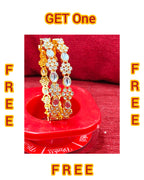 design no: 850 ws. gold plated bangles
