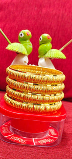 Design No. 18550 Brass Banlges.. Gold Platted, Combo Offer